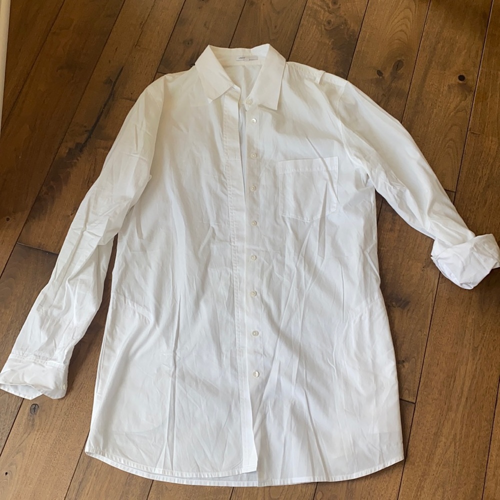 Vince white shirt/swimsuit coverup